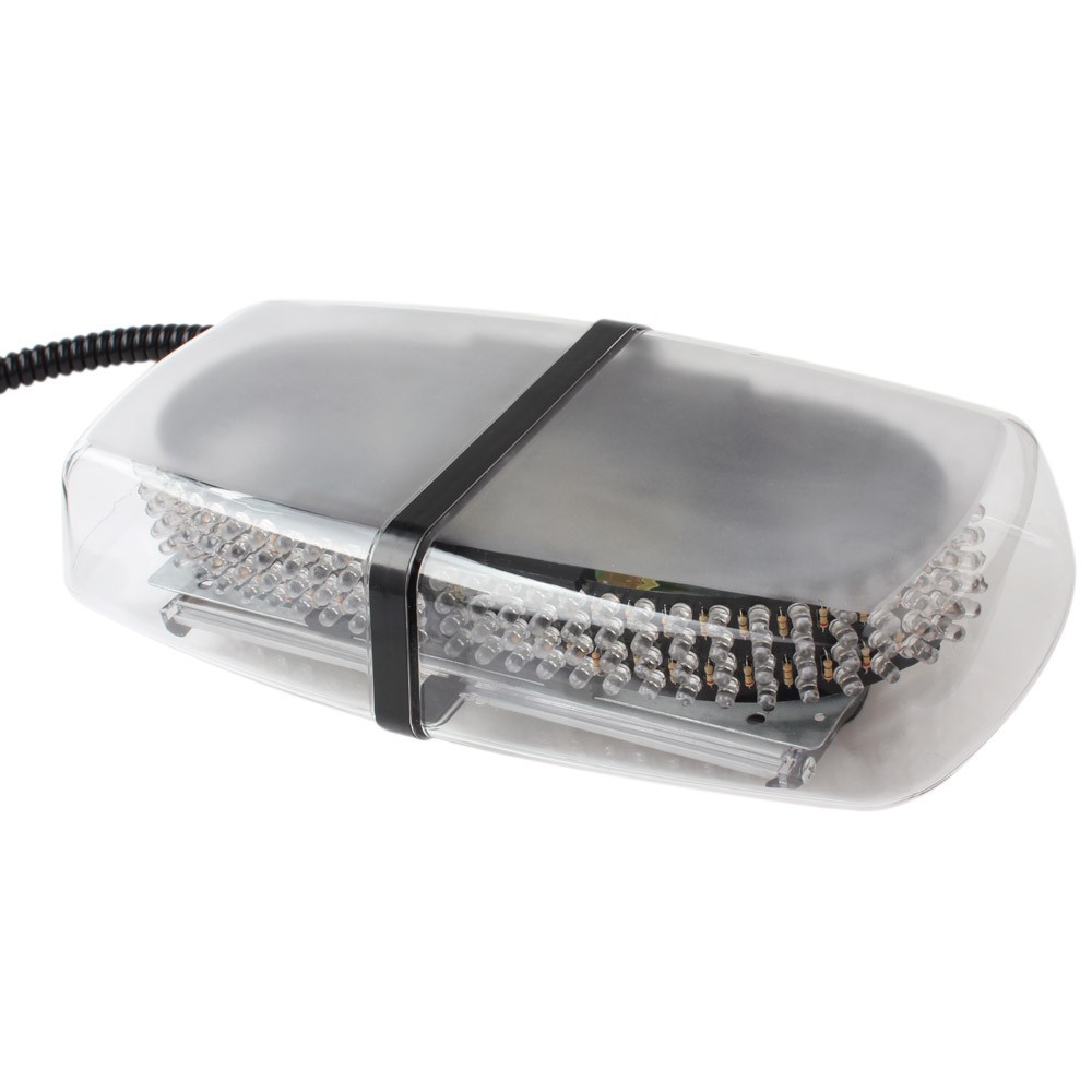 Long Lasting 12V 240LEDs Car Strobe Emergency Warning Mini Strobe Light Bar Magnetic Base