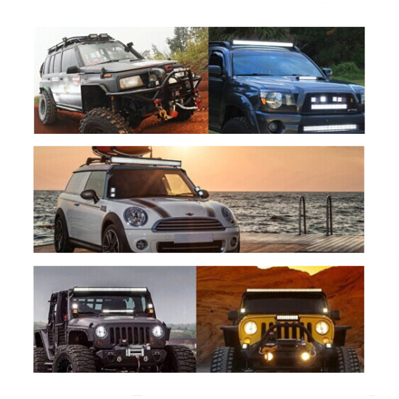 New 22inch 144W LED Work Light Bar 9600LM Combo for Off road SUV ATV Truck Car LED 12V 24V Spot Flood IP68 Dual Rows 50000 Hours