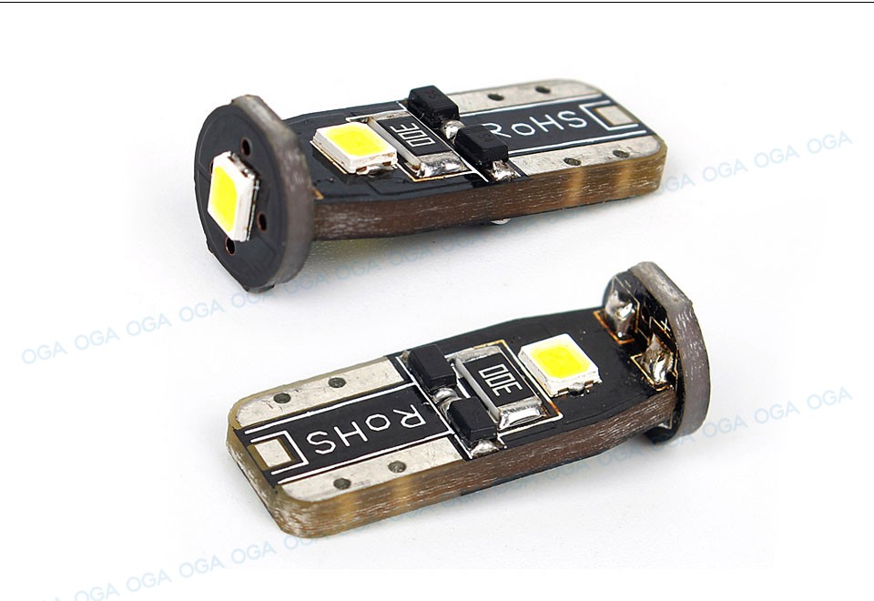 OGA 10PCS Super Bright SMD 12V T10 W5W 168 194 Car LED Auto Clearance Door Reading License Plate Lamp Bulb With 2 Years Warranty