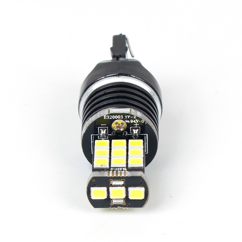 OGA 2PCS Extremity Bright T20 7440 21SMD Car Tail Bulb Brake Lights Auto Reverse Lamp Daytime Running Light DC12V 6500K White