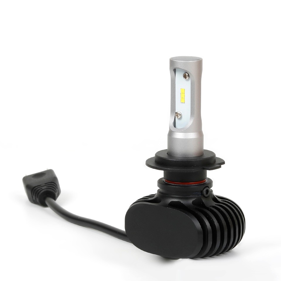 OGA 2PCS 50W 8000Lumens H7 LED Auto Head Lamp Car Headlight Kit Fog Light Bulb 12V 24V 6500K Mini Size Plug Play