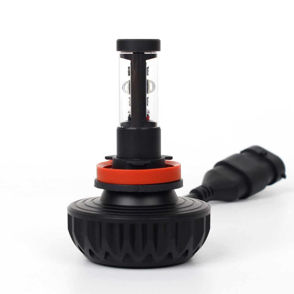OGA 2PCS H8 H9 H11 LED Headlight Cree LED Chips Auto LED Headlamp Bulbs Car Auto Headlight Fog Driving Head Lights With 5 Colors