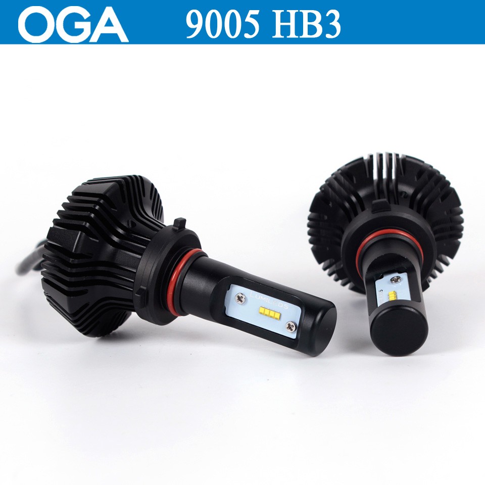 OGA 2PCS 8000LM For ZES chips Car LED Headlight Conversion Kit H4 HB2 9003 H7 H8 H9 H11 H13 9004 9005 HB3 9006 HB4 9007