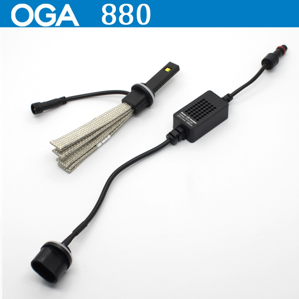 OGA 2PCS 20W 3000LM For LUXEON MZ LED 880 881 H1 H3 H4 HB2 9003 H7 H8 H9 H11 9005 HB3 9006 HB4 Car Headlight Lamp Easy Install