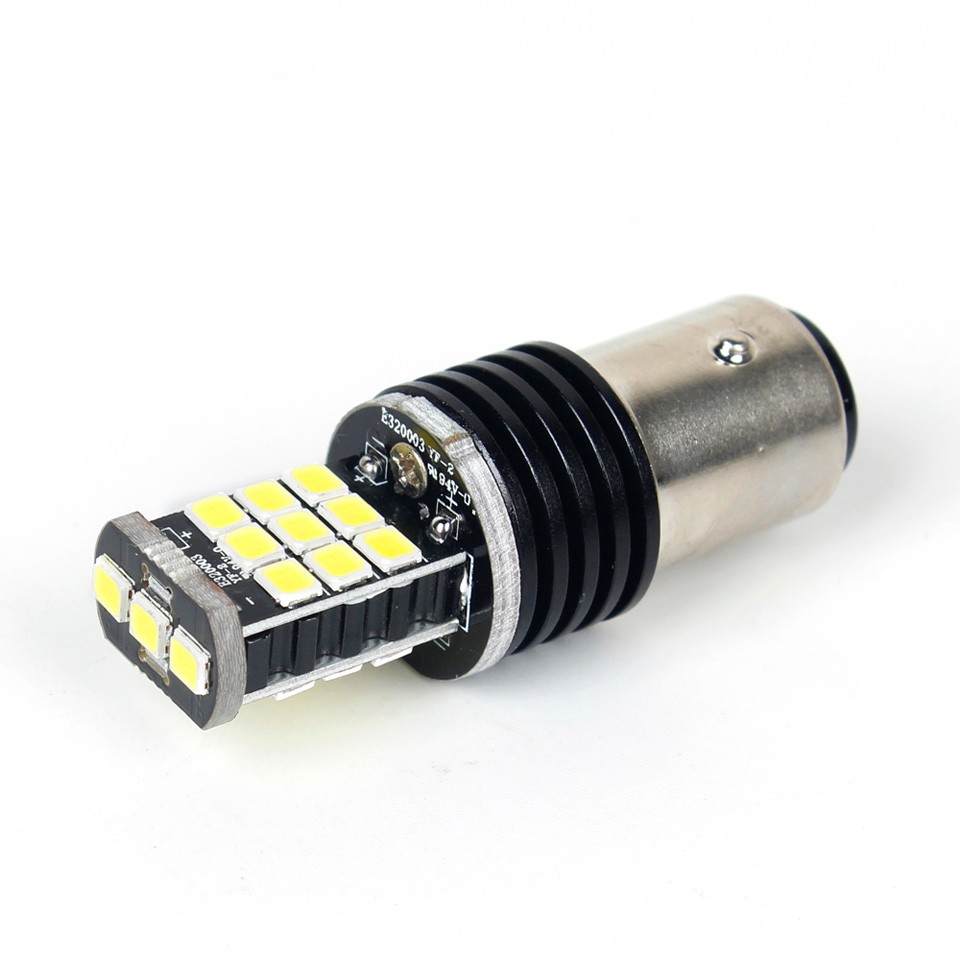 OGA 2PCS Extremity Bright 1157 BAY15D 21SMD Auto Tail Lights Brake Bulb Car Reverse Lamp DC 12V White