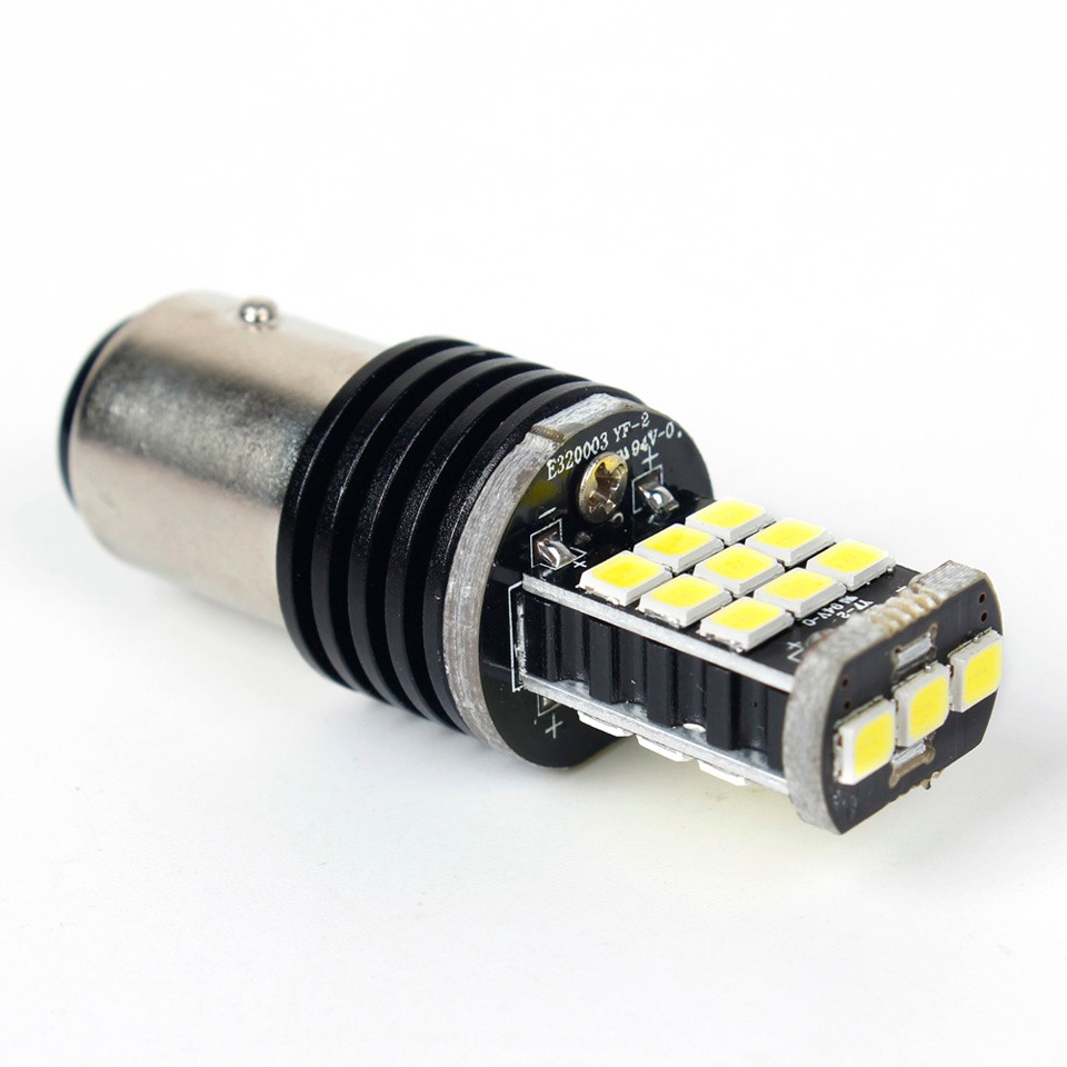 OGA 2PCS Extremity Bright 1157 BAY15D 21SMD Auto Tail Lights Brake Bulb Car Reverse Lamp DC 12V White