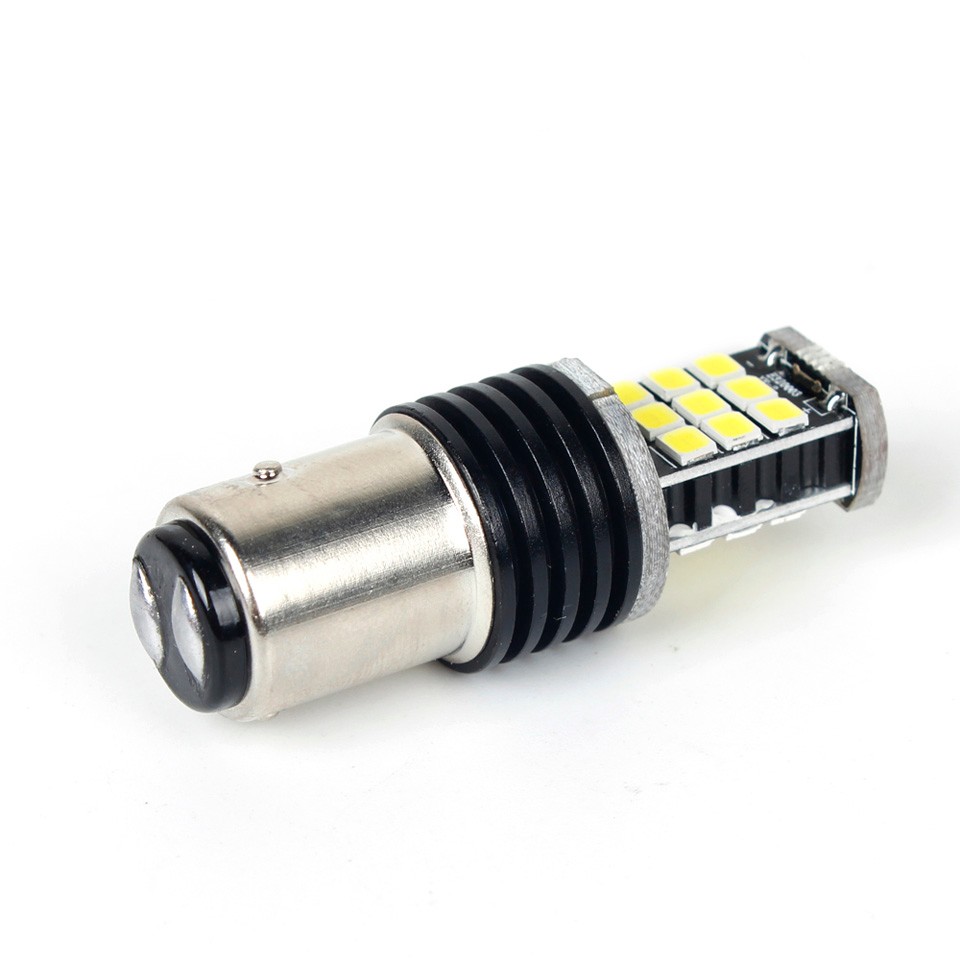 OGA 2PCS Extremity Bright 1157 BAY15D 21SMD Auto Tail Lights Brake Bulb Car Reverse Lamp DC 12V White