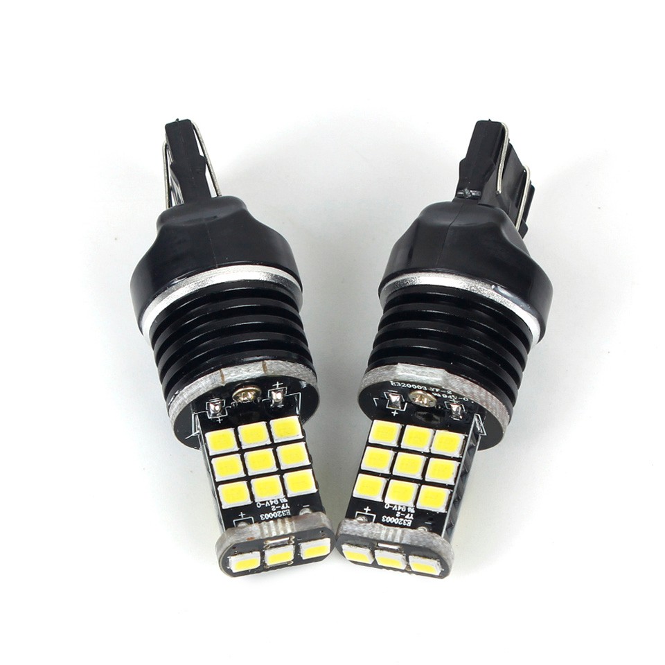 OGA 2PCS Extremity Bright 7443 21SMD Auto Tail Lights Brake Bulb Car Stop Lamp DC 12V White Color
